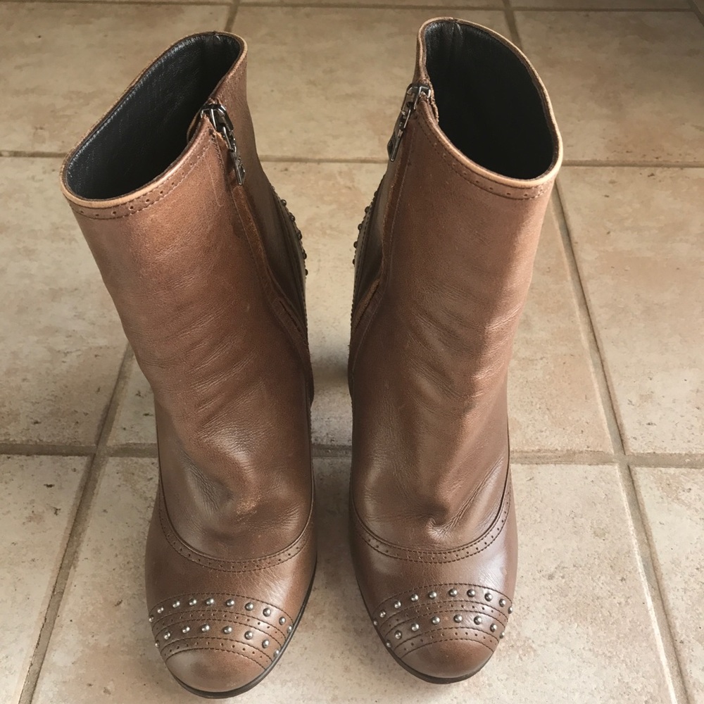 PRADA studded ankle boots 38